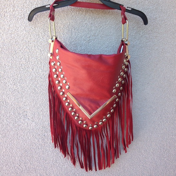 Handbags - ❤️Fringe and Studs Handbag❤️