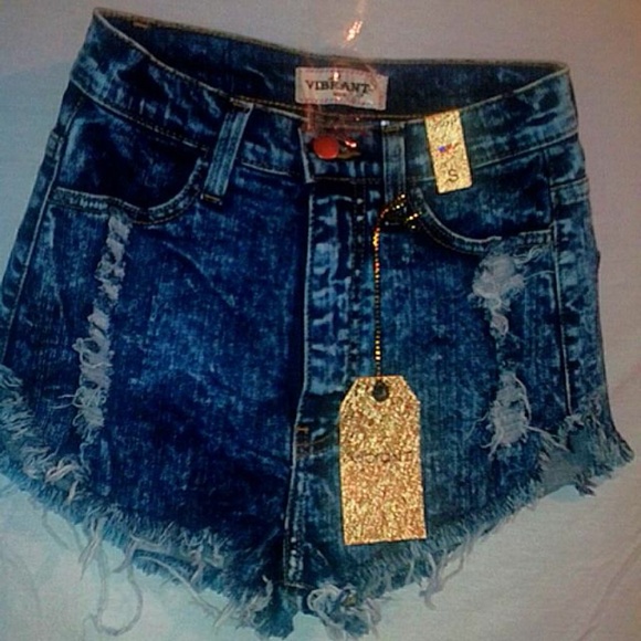 High Waist denim shorts