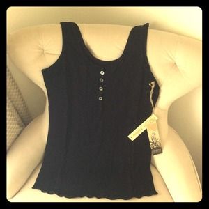 Black Henley Tank
