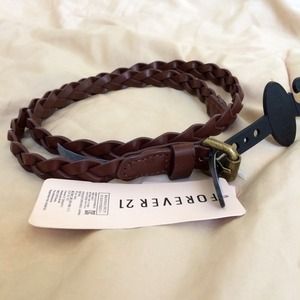 Brown Braided Belt