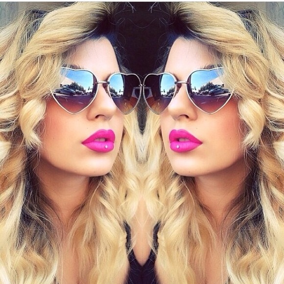 Heart shaped sunglasses