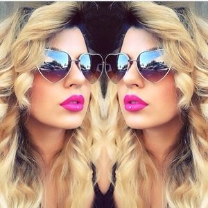 Heart shaped sunglasses