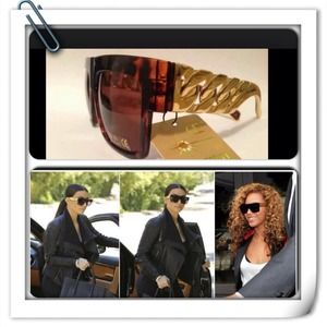 Celeb inspired chain link sunglasses