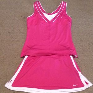 Nike dri fit tennis top and matching skirt