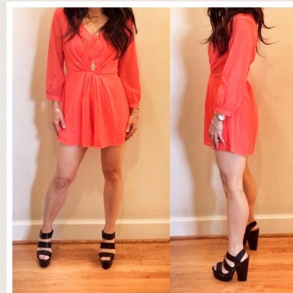 Dresses & Skirts - Dark coral romper