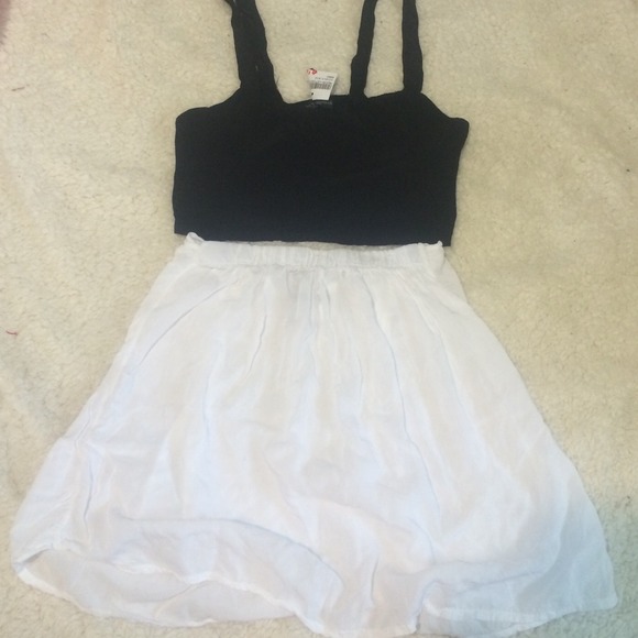 Brandy Melville black top: $13 white skirt: $9