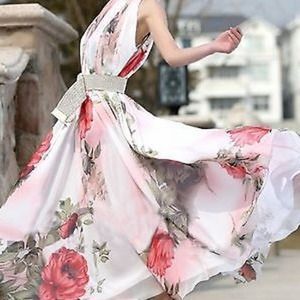 ❤️SOLD❤️SLEEVELESS MAXI FLORAL DRESS🌺
