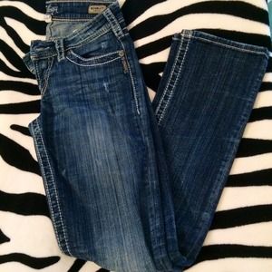 SOLD💥 Silver Straight Leg Jeans