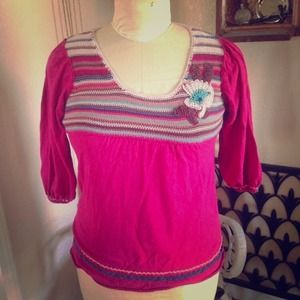 Pink Chelsea and Violet sweater sz large