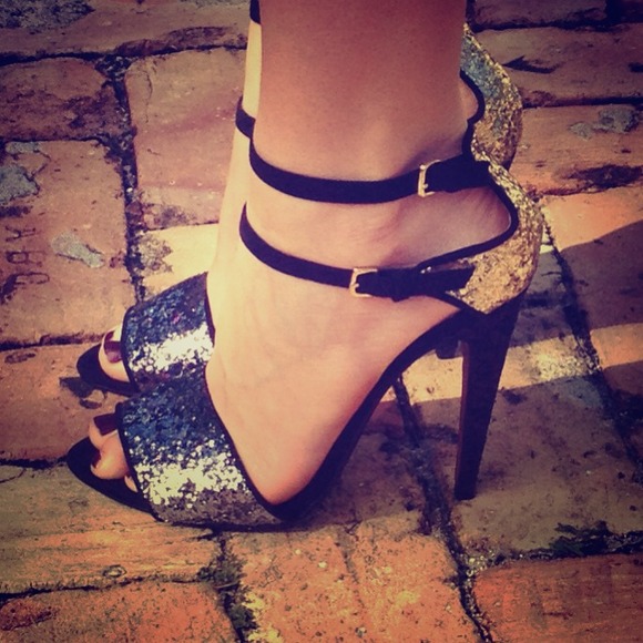 Zara Glitter Heels