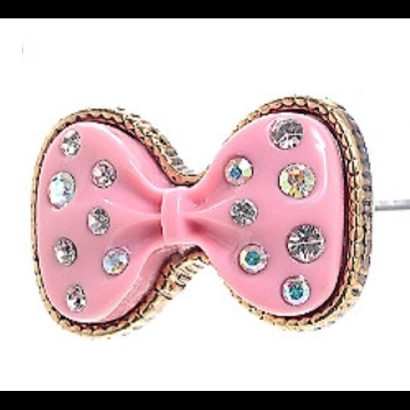 Betsey Johnson Bow Earrings - Picture 2 of 2