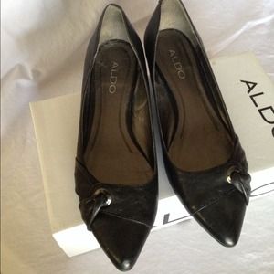 Aldo black wedge