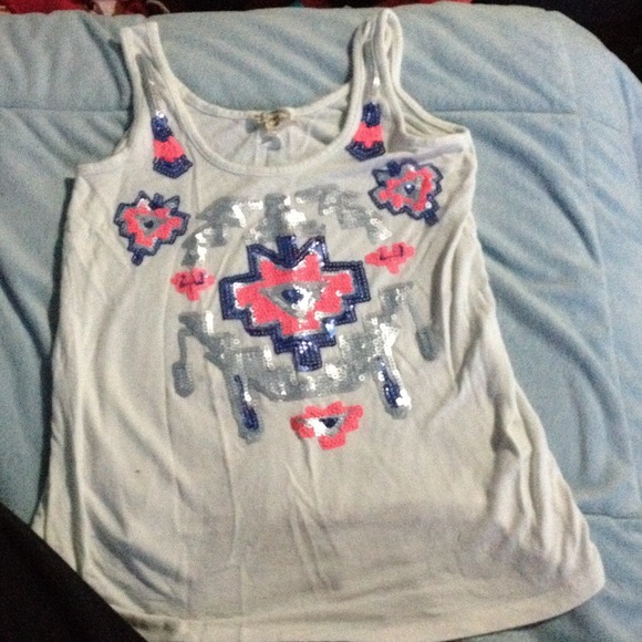 Aztec pattern tank top