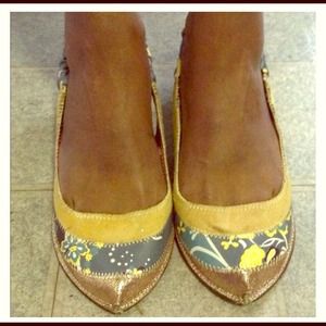SOLD!!! Multicolor Slingback Flats