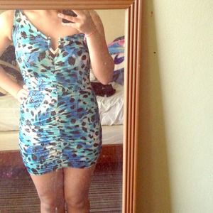 Left sided shoulder dress