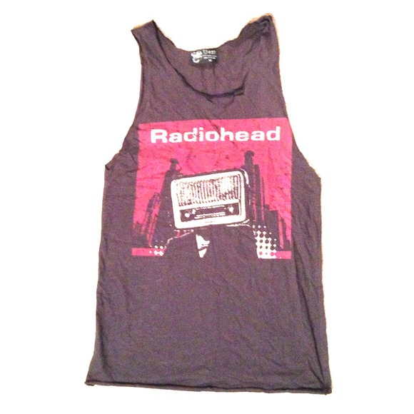 ✌Yeah baby! It's show time. Radiohead cutout T
