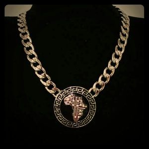 Africa gold link chain