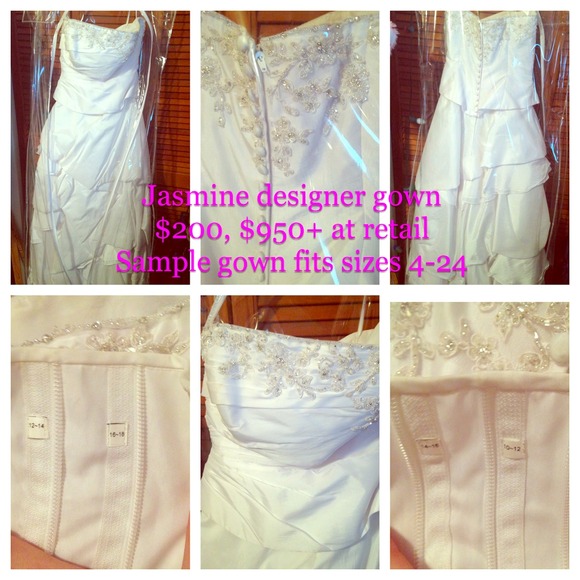 Jasmine designer wedding gown-sample gown