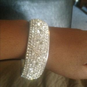 Swarovski White Clear Crystal Bangle