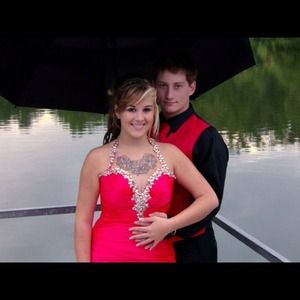 Red homecoming dress