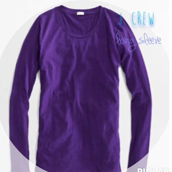 Grape purple j crew long sleeve
