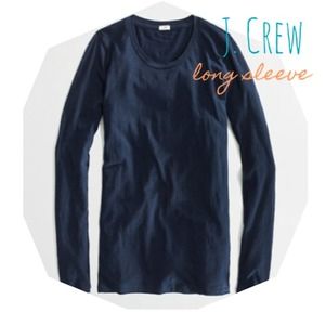 Black j crew long sleeve tee