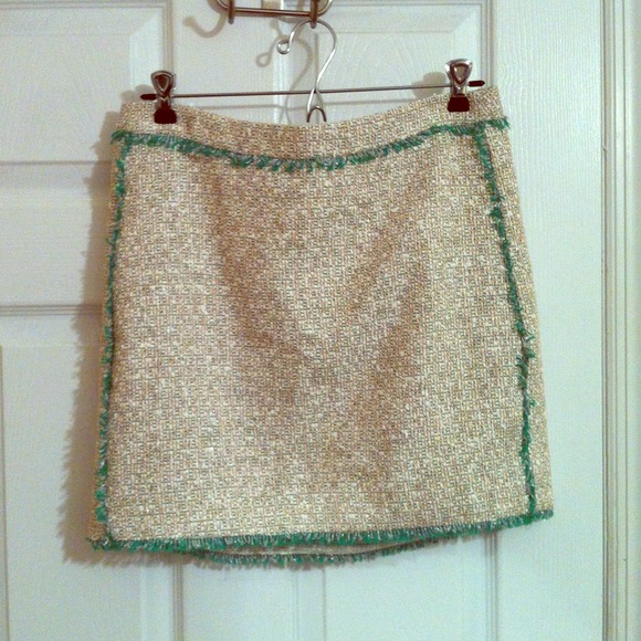 Metallic Tweed Skirt