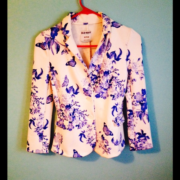Old Navy Printed Blazer