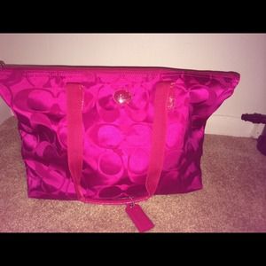 Coach packable tote