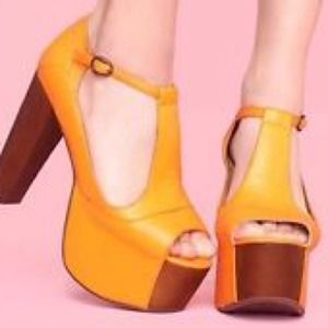 Neon Orange Jeffery Campbell Foxy