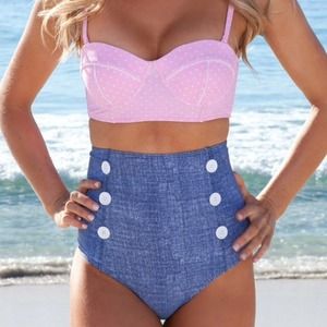 High waist bikini