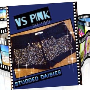 🆕VS PINK BLACK STUDDED SHORTS
