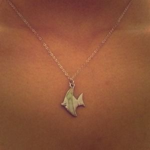 Forever 21 light blue fish necklace (brand new)