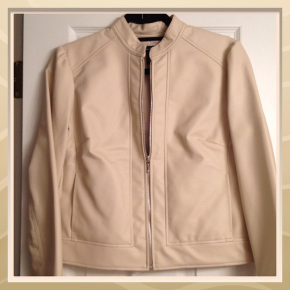 Faux leather Moto jacket.