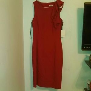 Calvin klein red dress