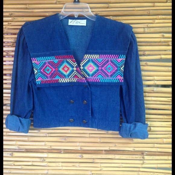 Vintage Jackets & Blazers - FINAL PRICE Vintage denim crop jacket