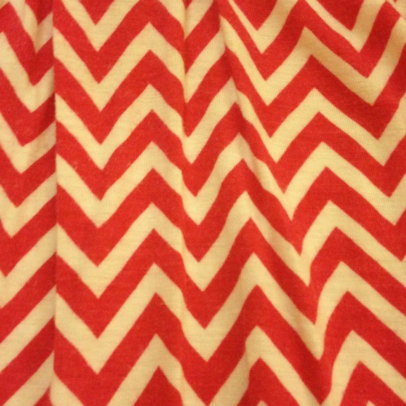 SOLD Pink and White Chevron print sun dress - Picture 4 of 4