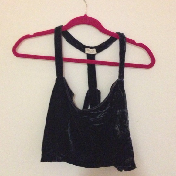 Velvet crop top