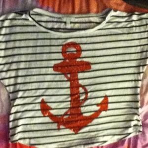 Anchor striped shirt