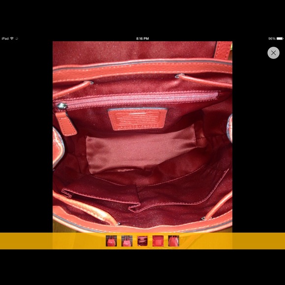 Auth Coach Park Leather Backpack main image 4