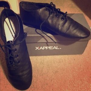Black dance shoes