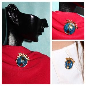"Peace" pin. Save the world, one pin at a time! 😊