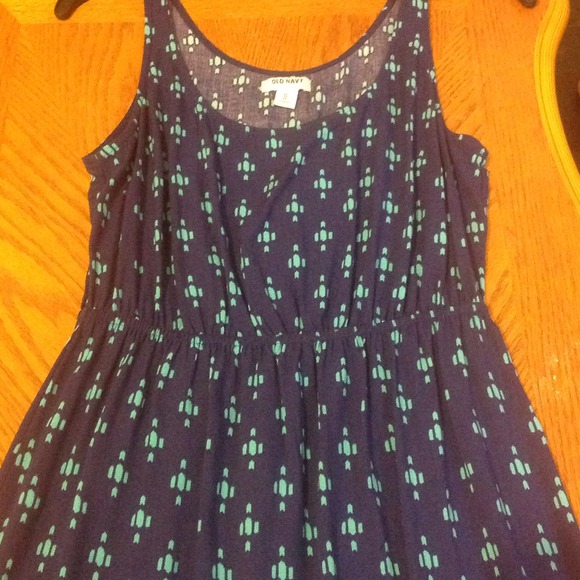 Blue spotted old navy dress!