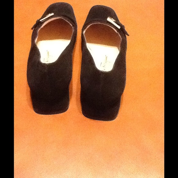 Ferragamo Black Suede Loafer SZ 9 2A - Picture 3 of 4