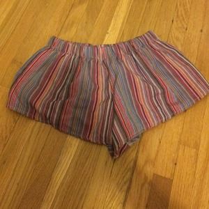 Striped brandy shorts