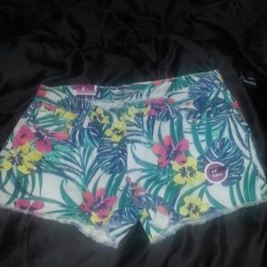 Hawaiian print shorts