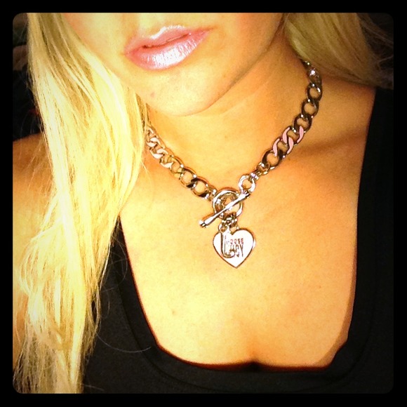 Juicy Couture Jewelry - Pink/Silver Juicy Chain/Toggle Starter Necklace