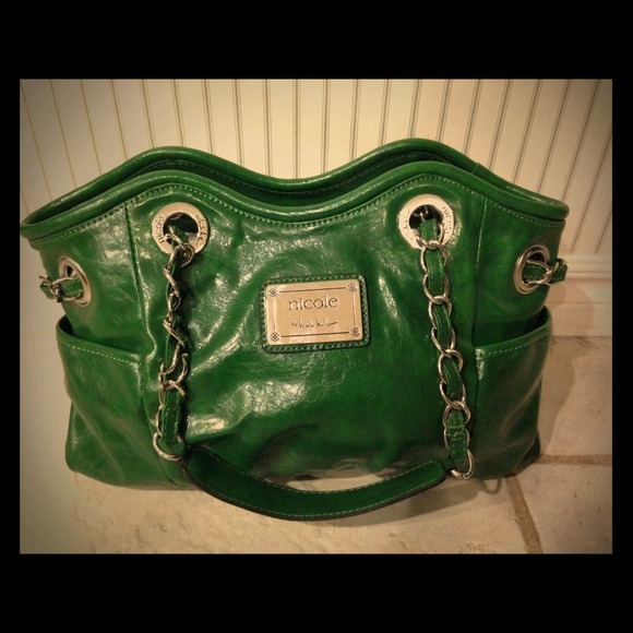 Nicole by Nicole Miller Green Handbag NWOT