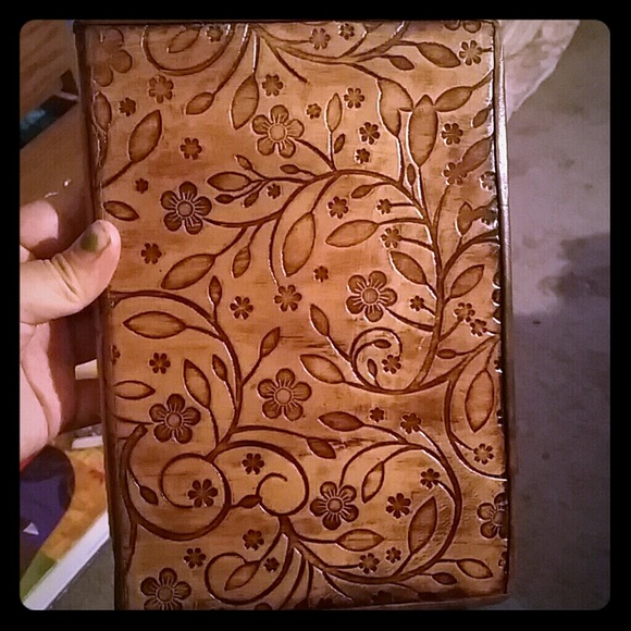 Carved blank sketch book