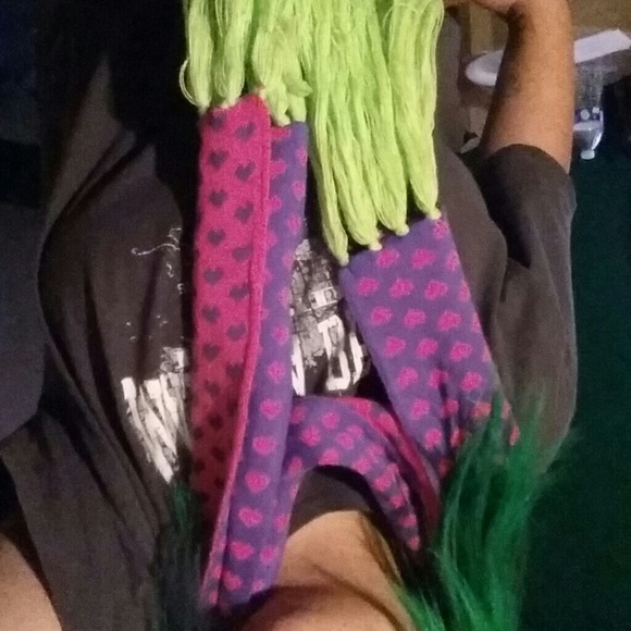 Long multi coloured scarf